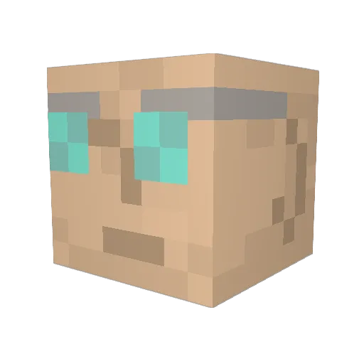 Impetuouseye Minecraft avatar head, 3D render