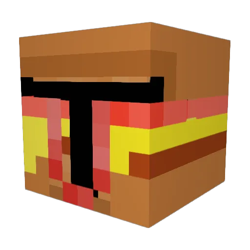 Impi1200 Minecraft avatar head, 3D render