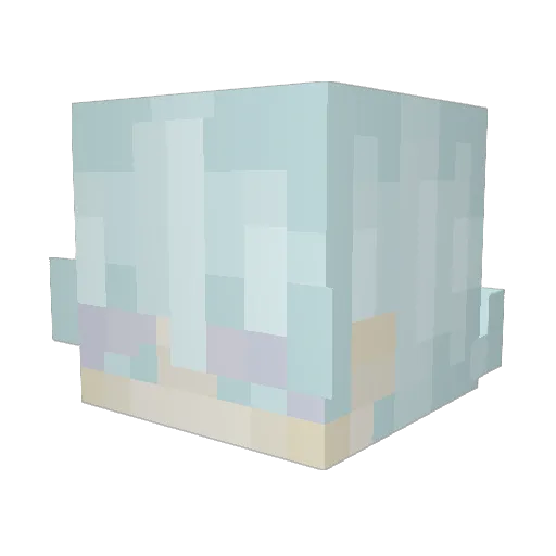 Implodent Minecraft avatar head, 3D render