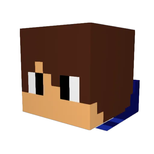 Impmon13 Minecraft avatar head, 3D render