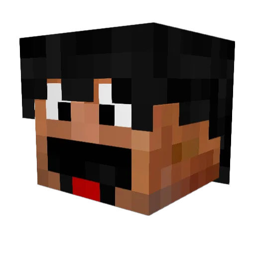 ImportedSVK Minecraft avatar head, 3D render