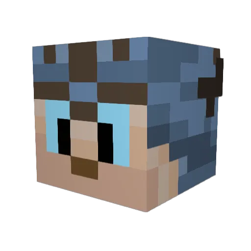ImpossibleBliss Minecraft avatar head, 3D render