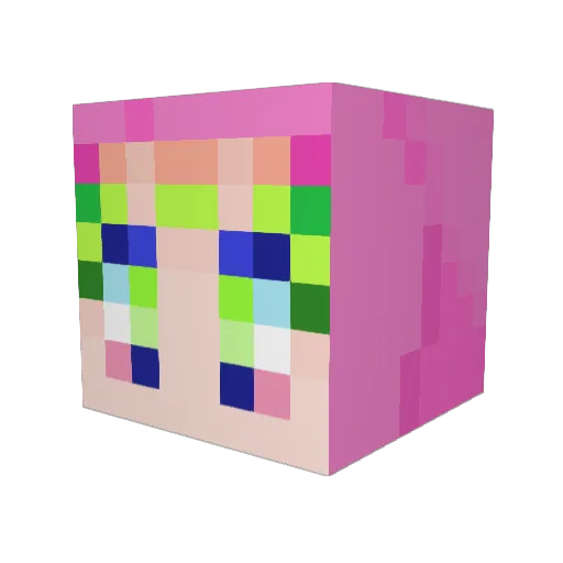 ImpossiblyGONE Minecraft avatar head, 3D render