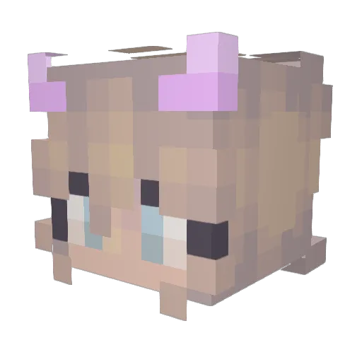 ImposterPickles Minecraft avatar head, 3D render