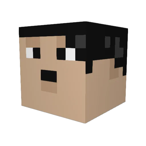 ImpostorRobek Minecraft avatar head, 3D render