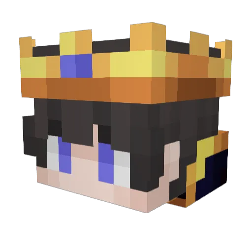 Impotler Minecraft avatar head, 3D render