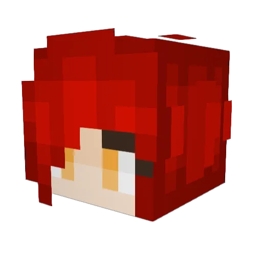 ImpracticalAlex Minecraft avatar head, 3D render