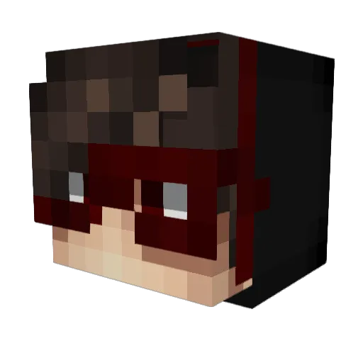 Imprentus Minecraft avatar head, 3D render