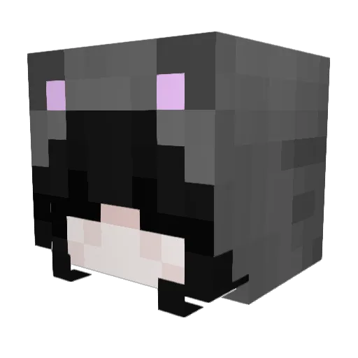 Impresso Minecraft avatar head, 3D render
