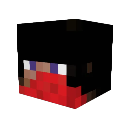 Improviser Minecraft avatar head, 3D render