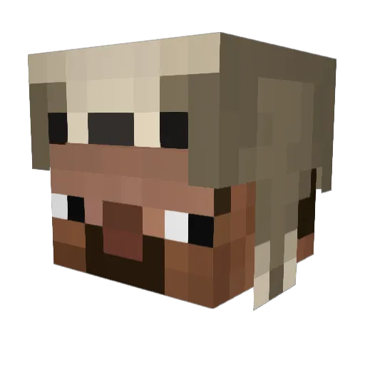 Impster217 Minecraft avatar head, 3D render