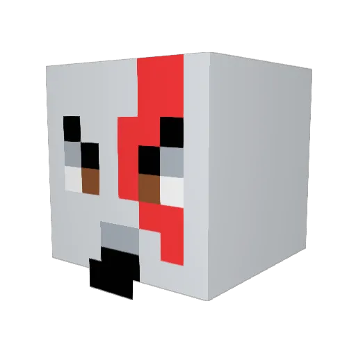 Impulse_AU Minecraft avatar head, 3D render