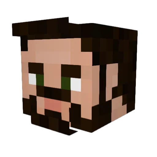 ImpurePepsi Minecraft avatar head, 3D render