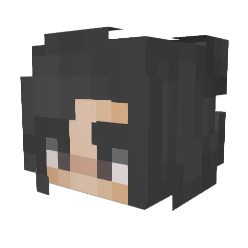 Imqn Minecraft avatar head, 3D render