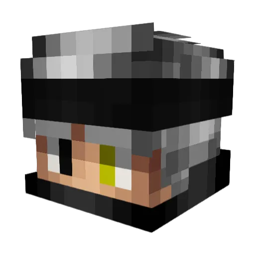 Imqutez Minecraft avatar head, 3D render
