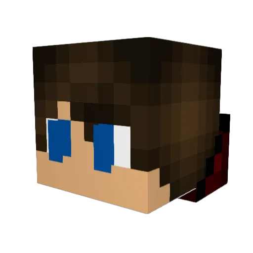 ImranZV Minecraft avatar head, 3D render