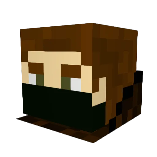 Imreson Minecraft avatar head, 3D render