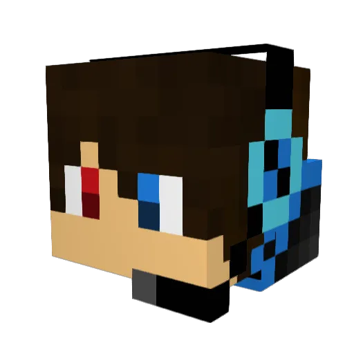 ImsTracksU Minecraft avatar head, 3D render