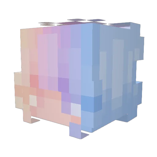 Ims_1 Minecraft avatar head, 3D render