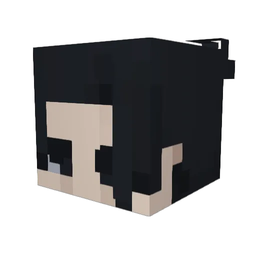 Imsnowwyy Minecraft avatar head, 3D render