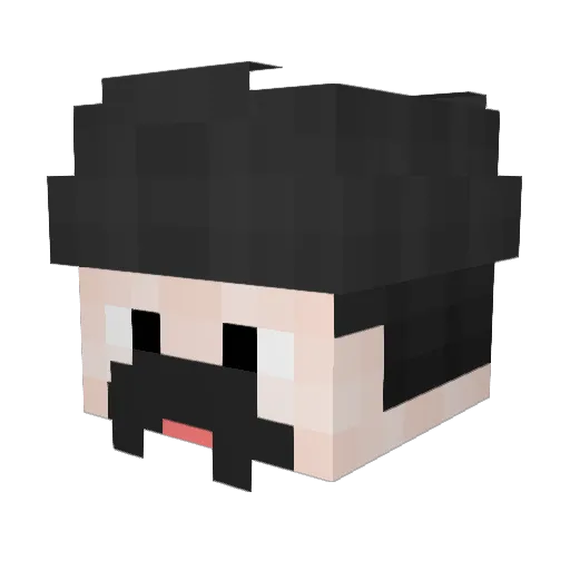 Imsocoo1 Minecraft avatar head, 3D render