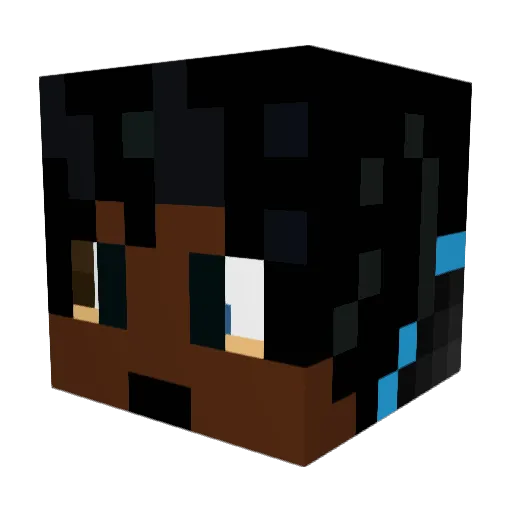 Imsoro Minecraft avatar head, 3D render