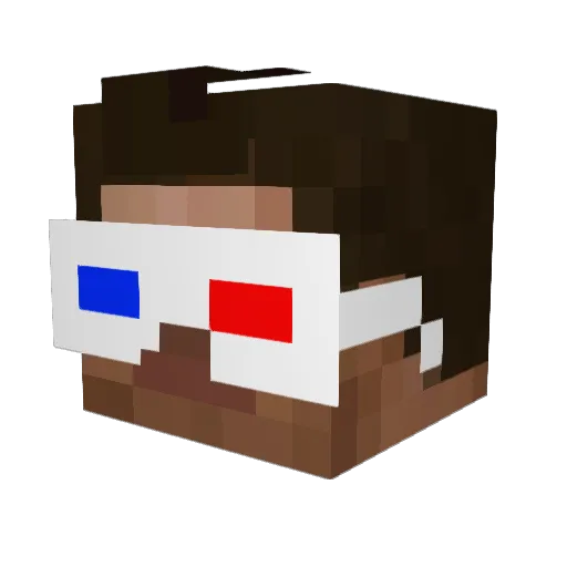 Imsussys Minecraft avatar head, 3D render