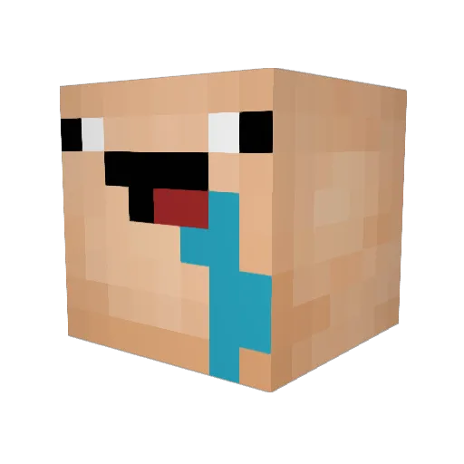 Imthebestbro Minecraft avatar head, 3D render