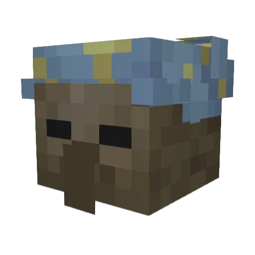 Imushkett Minecraft avatar head, 3D render