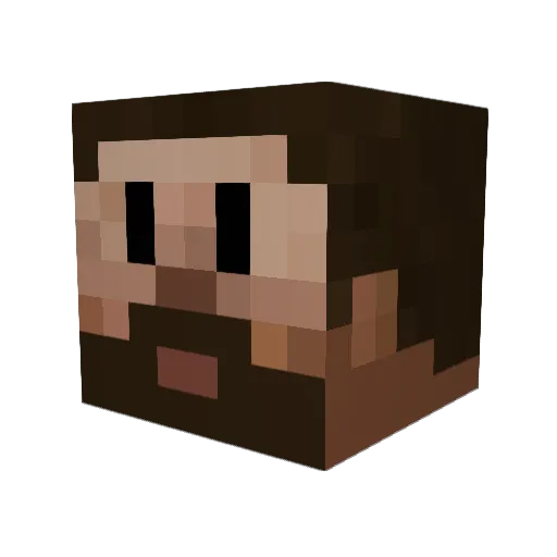 Imvladim Minecraft avatar head, 3D render