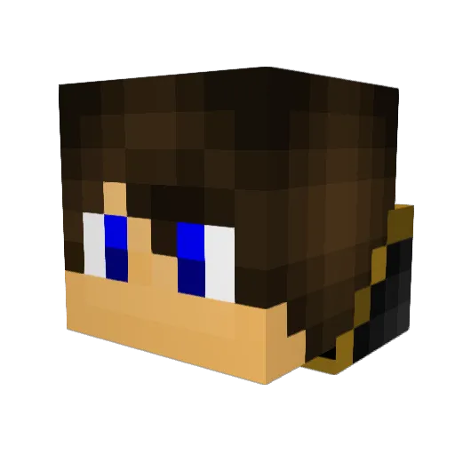 ImxRico Minecraft avatar head, 3D render