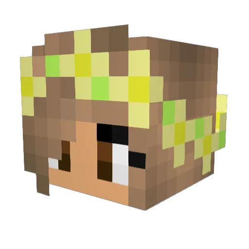 ImySnifyFish Minecraft avatar head, 3D render