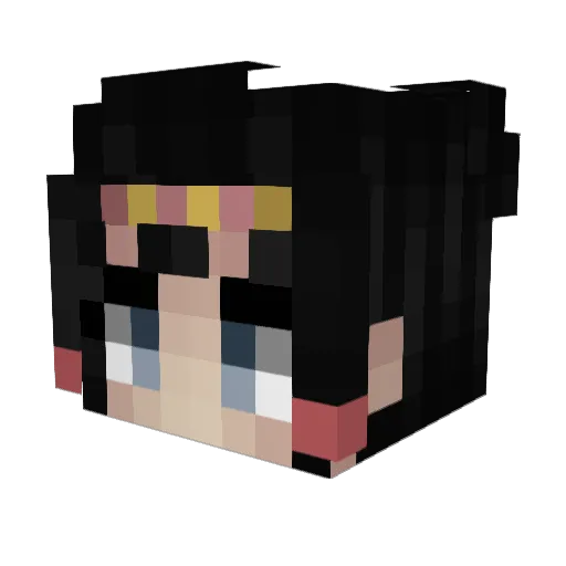 Imymemine32 Minecraft avatar head, 3D render