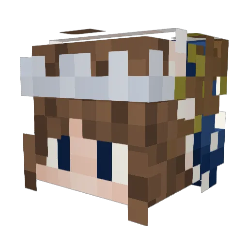 Imzadamymoon Minecraft avatar head, 3D render