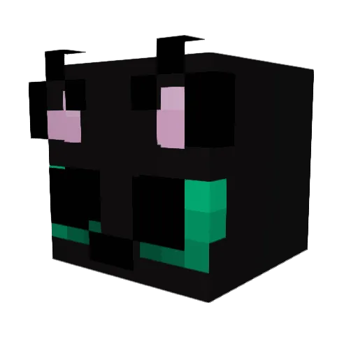 InD1cA_ Minecraft avatar head, 3D render