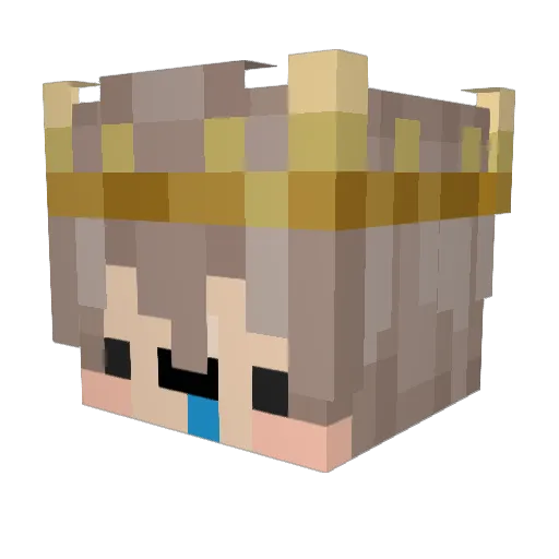 InFamee Minecraft avatar head, 3D render
