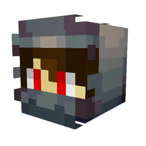 InFinity4545 Minecraft avatar head, 3D render