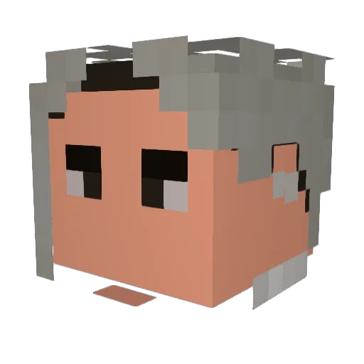 InFuZ3N Minecraft avatar head, 3D render