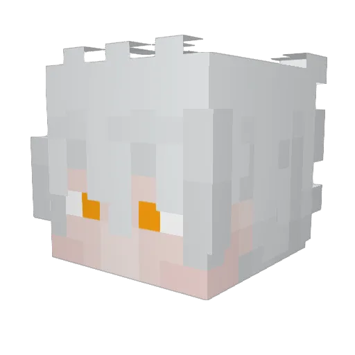 InHumanDiego Minecraft avatar head, 3D render