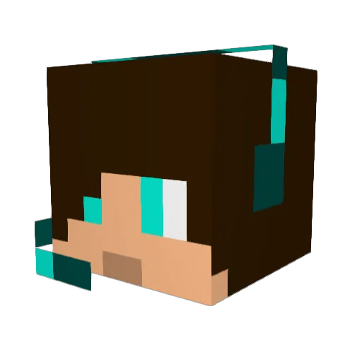 InJecTzZ Minecraft avatar head, 3D render