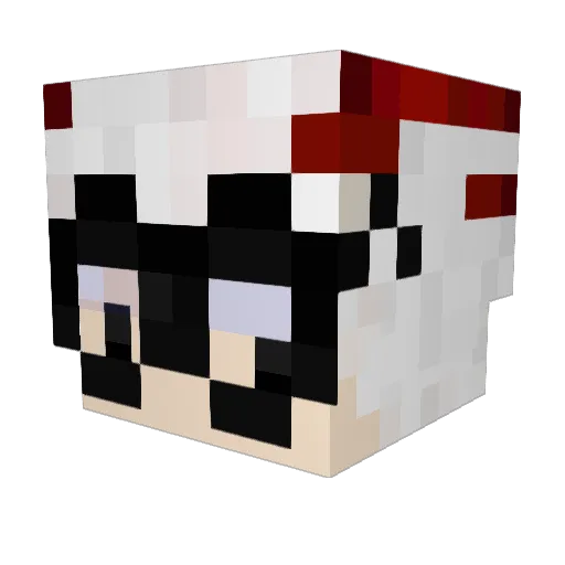 InMafoo Minecraft avatar head, 3D render