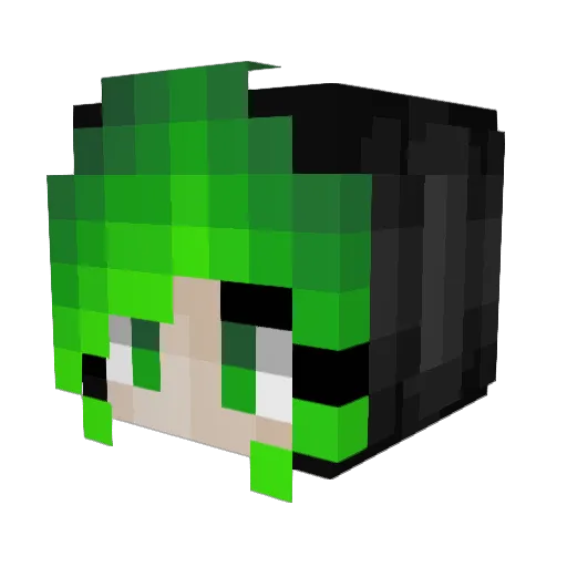 InMyNightmare Minecraft avatar head, 3D render