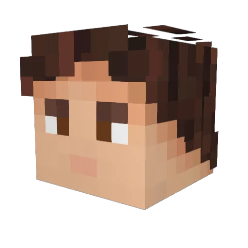 InOMatrix_MC Minecraft avatar head, 3D render