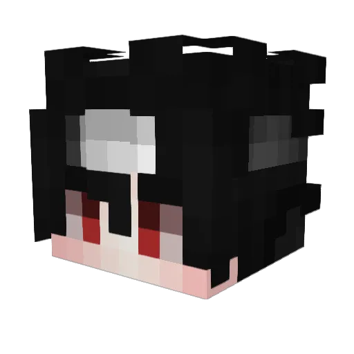 InPeace Minecraft avatar head, 3D render