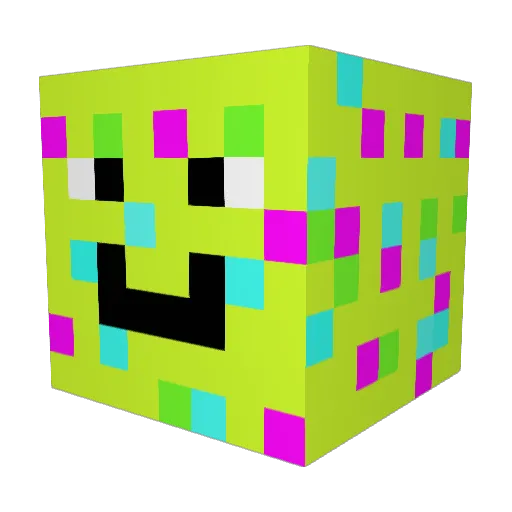 InPixels_ Minecraft avatar head, 3D render