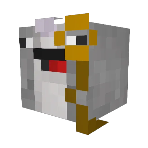InSynq_ Minecraft avatar head, 3D render