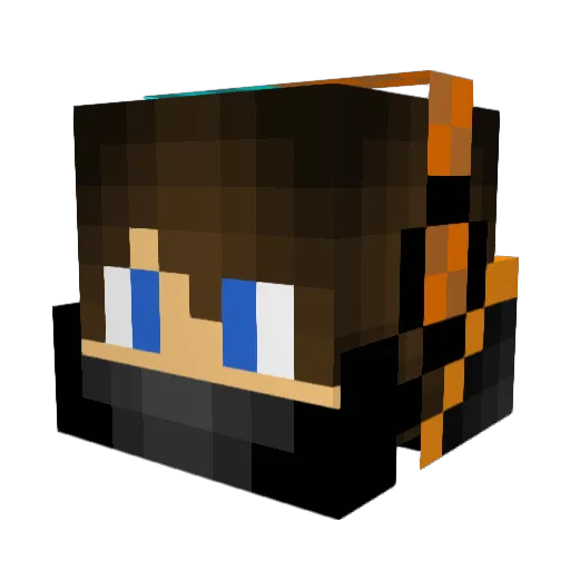 InTheAirForce Minecraft avatar head, 3D render
