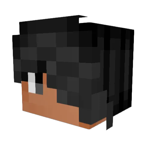 InTheAirMC Minecraft avatar head, 3D render