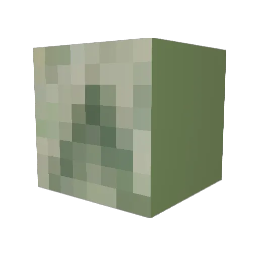 InTheBleakMw Minecraft avatar head, 3D render