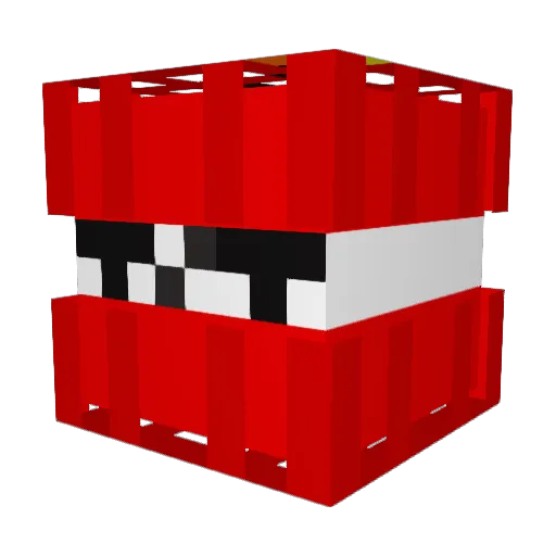 InToMe Minecraft avatar head, 3D render